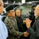 Pj Bupati Ir Wahyudi Adisiswanto, M.Si menyambut kedatangan Wali Nanggroe Malik Mahmud Al Haytar di Pendopo Kabupaten Pidie, Senin (14/11) malam. Waspada/Muhammad Riza