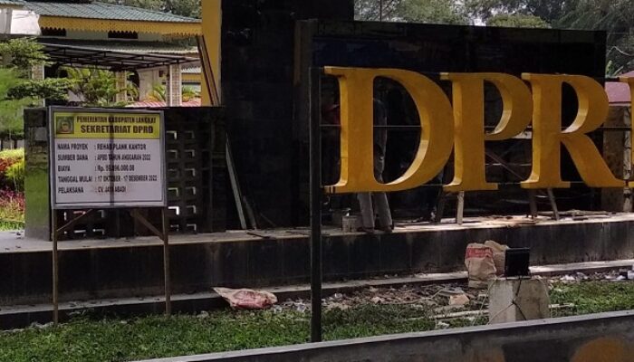 Rehab Plang DPRD Langkat Hampir Rp60 Juta