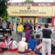 Ratusan warga dari tiga kelurahan datangi Polres Binjai. Waspada/Nazelian Tanjung