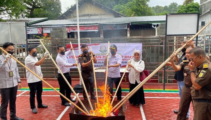 Kejari Sabang Musnahkan Barang Bukti Narkoba