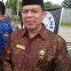 Kakan Kemenag Kota Binjai Saparuddin saat menjelaskan dugaan pelecehan murid. (Waspada/Ria Hamdani)