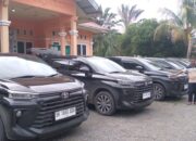 KIP Nagan Raya Terima Enam Unit Kendaraan Operasional Pemilu