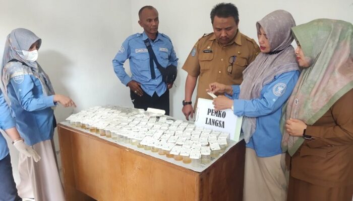 141 Pejabat Pemko Langsa Tes Urine