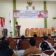 drg. H Ahmad Zarnawi Pasaribu, CHt, MM, MSi memberikan sambutan pada pembukaan musyawarah kerja kabupaten PMI Padanglawas tahun 202 di aula hotel Almarwah Sibuhuan, Selasa (22/11) (Waspada/Idaham Butar Butar)