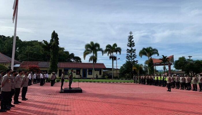 Pimpinan Apel Pagi Sinergitas TNI-Polri Ingatkan Tugas Harus Sesuai Tupoksi