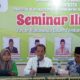 Syahrul Pasaribu narasumber seminar ilmiah Dema UIN Syahada Padang Sidempuan dengan tema 'Peran Mahasiswa Dalam Pembangunan Daerah'. (Waspada/Ist)