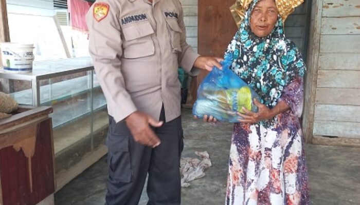 Kasetum Polda Aceh Salurkan Bantuan Korban Banjir Agara