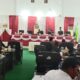 Rapat paripurna penetapan KUA PPAS tahun 2023 gagal dan terpaksa ditunda, hanya dihadiri 16 dewan, Rabu (23/11) malam. (Waspada/Idaham Butar Butar/B)