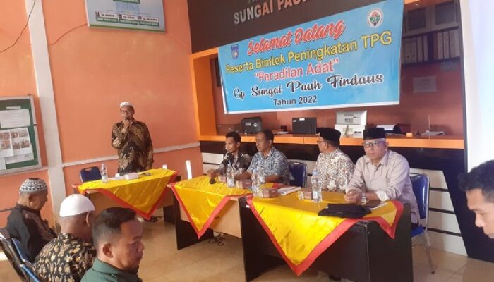 Sungai Pauh Firdaus Adakan Bimtek Peradilan Adat