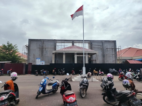 Salah satu proyek di lingkungan RSUD Pidie Jaya yang didampingi kejaksaan Pidie Jaya. Waspada/Ferizal Ghazali