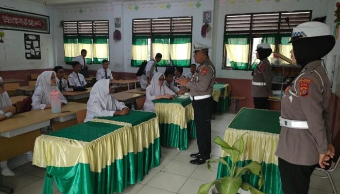 Sat Lantas Polres Agara Ajak Pelajar Jadi Pelopor Keselamatan Berlalu Lintas