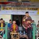 Ketua Fraksi Partai Golkar DPRD Sumut Syamsul Qamar bersama mantan Bupati Tapsel dua periode Syahrul Pasaribu, disambut secara adat pada kegiatan reses di Bagas Godang Muaratais dan Bagas Godang Pintu Padang. (Waspada/Sukri Falah Harahap)