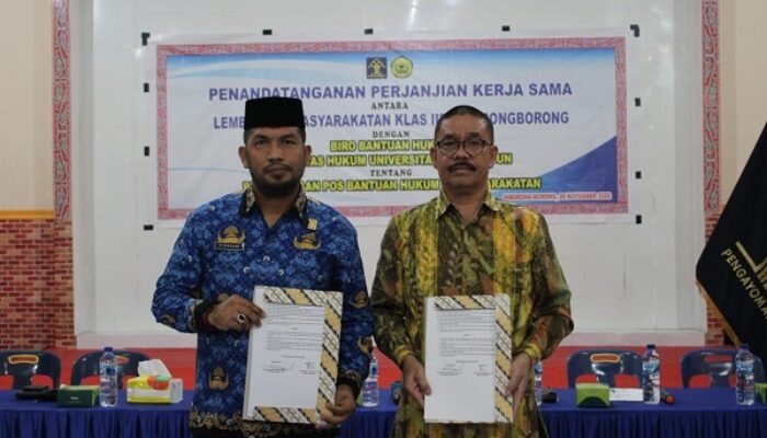 Lapas Kelas IIB Siborongborong-USI Tandatangani MoU