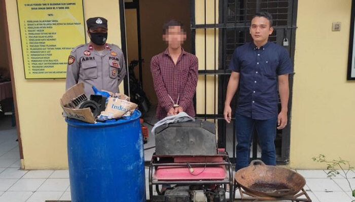 Tim Opsnal Polsek Sungai Raya Ringkus Pencuri Genset