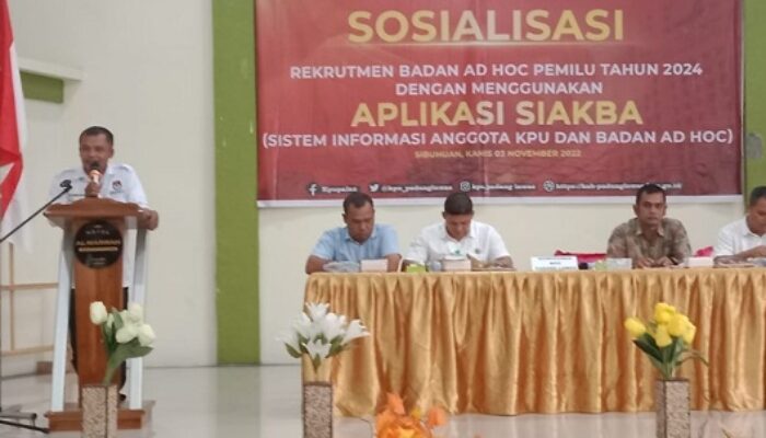 KPU Palas Gelar Sosialisasi Rekrutmen Badan Ad Hoc Pemilu 2024
