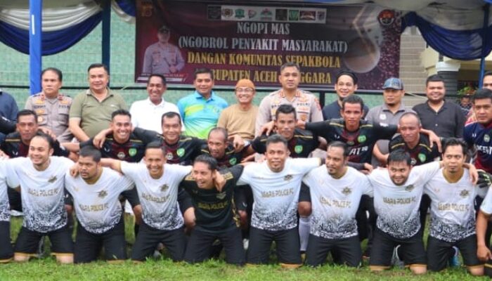 Kapolres Agara Silaturahim Komunitas Sepakbola