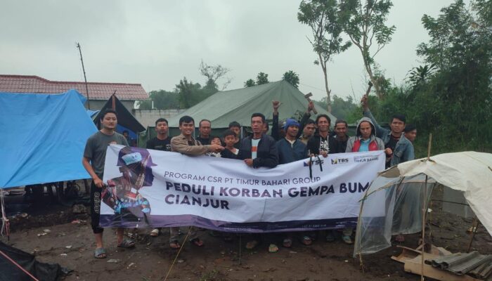 PT Timur Bahari Dan Group Salurkan Bantuan Untuk Korban Gempa Cianjur