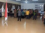 Meski Hujan, ASN Kemenag Medan Antusias Ikuti Upacara Hari Pahlawan Ke 77