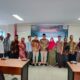 PIMPINAN FEBI UINSU foto bersama dengan pengurus HADESYA UINSU. Waspada/Ist