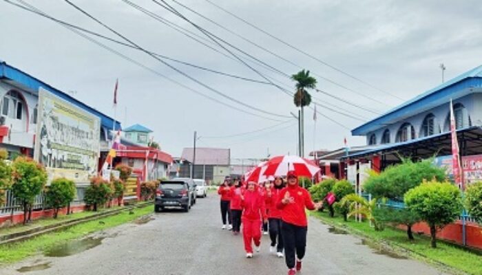 Semarakkan KTT G20, Rutan Perempuan Kelas II A Medan Gelar Jalan Santai