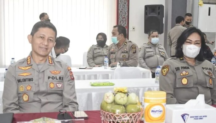 Kapolrestabes Medan Hadiri Zoom Meeting Penilaian Nominasi Kompolnas Award 2022