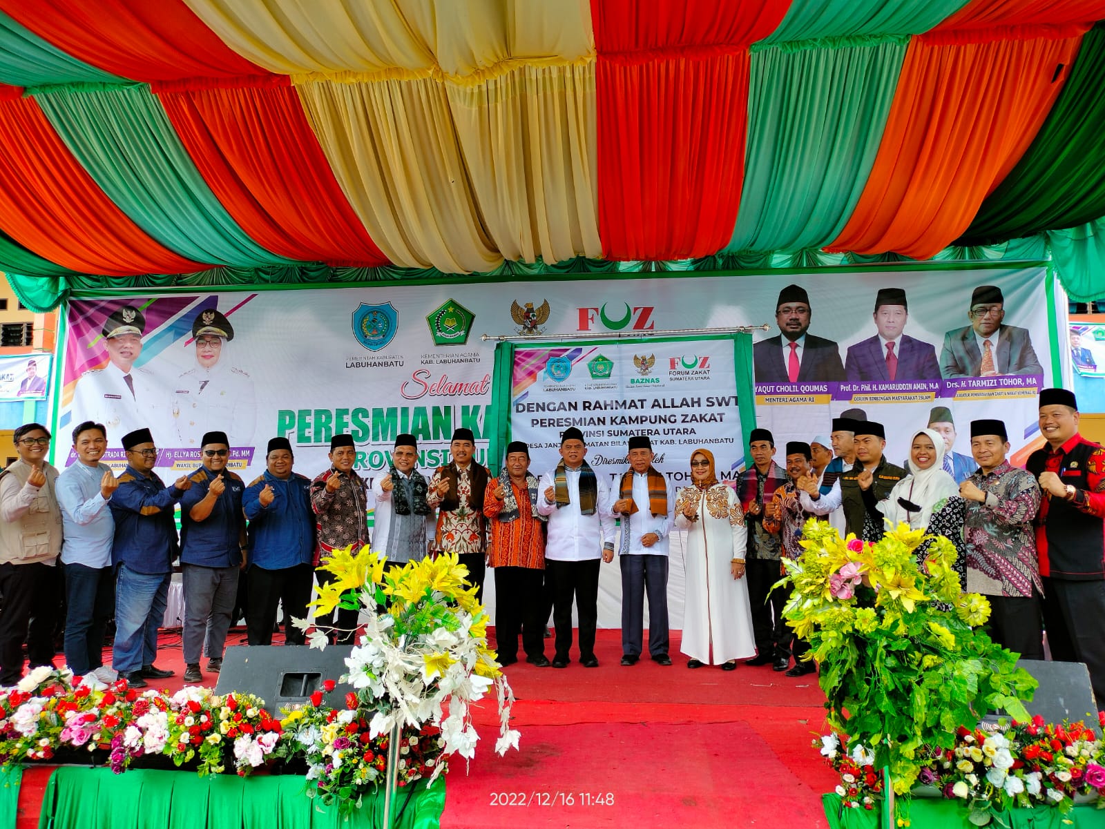 <em>Direktur Pemberdayaan Zakat dan Wakaf Kemenag RI Resmikan Kampung Zakat di Labuhanbatu</em>
