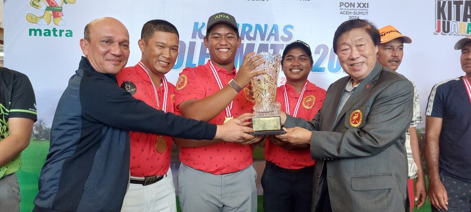 Golf Sumut Cetak Sejarah Dulang Emas Kejurnas