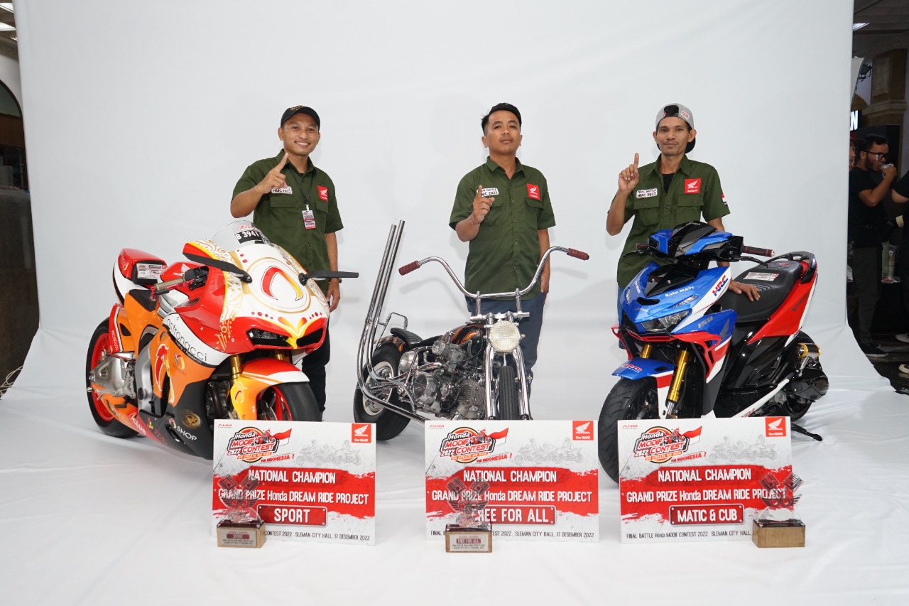 Inspiratif, Ini Karya 3 Juara Modifikasi Terbaik Honda 2022