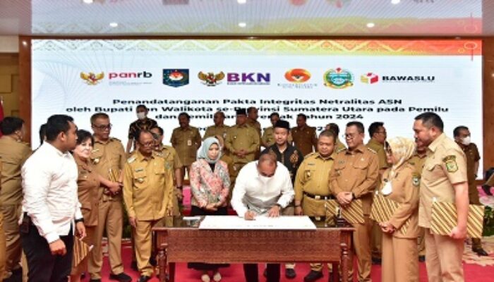 Kepala Daerah Tandatangani Pakta Integritas Netralitas ASN