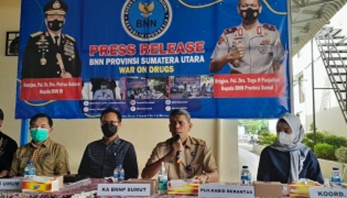 Selama 2022, BNN Sumut Ungkap 4 Jaringan Narkotika