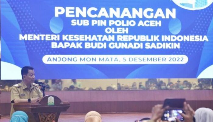 Pj Gubernur Imbau Bupati Dan Wali Kota Dukung Penuntasan Vaksinasi Polio Bagi Anak