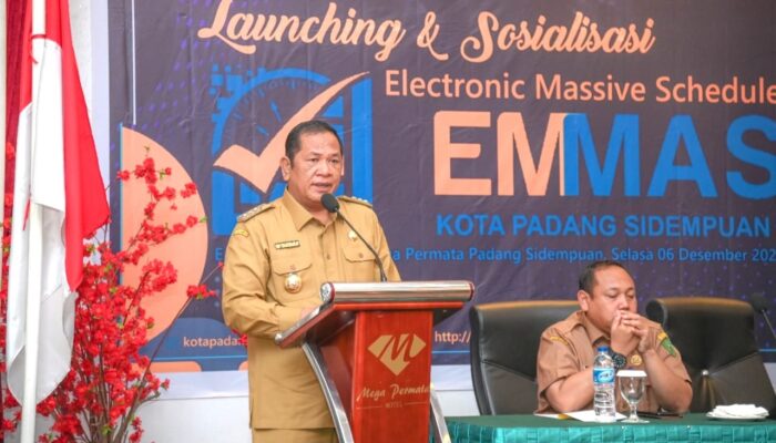 Pemko Sidempuan Luncurkan Aplikasi EMMAS