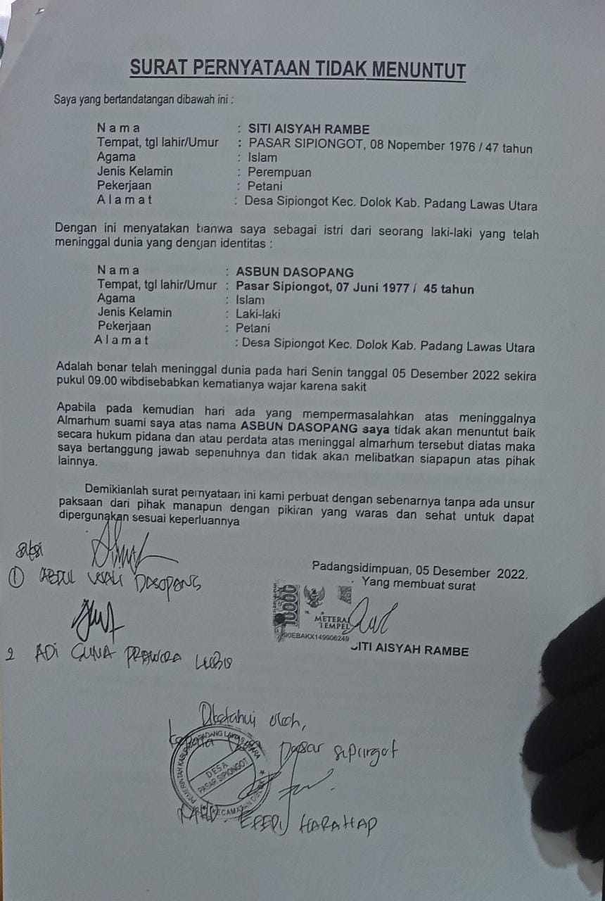 Tahanan Meninggal, 4 Penyidik Polres Tapsel Langgar Kode Etik Profesi Polri Tahanan Meninggal, 4 Penyidik Polres Tapsel Langgar Kode Etik Profesi Polri