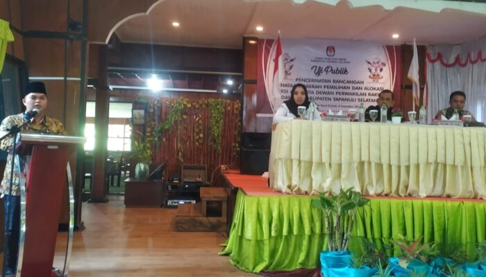 KPU Uji Publik Rancangan Penataan Dapil Dan Alokasi Kursi DPRD Tapsel