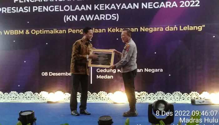 Polres Simalungun Raih KN Awards Kategori Pengelolaan BMN Produktif