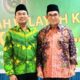 Anggota DPRD Sumut H Santoso SH, MHum (kiri) berfoto bersama Presiden Lajnah Tanfidziyah Syarikat Islam, Dr Hamdan Zoelva SH.MH, mantan Ketua Mahkamah Konstitusi 2013-2015.