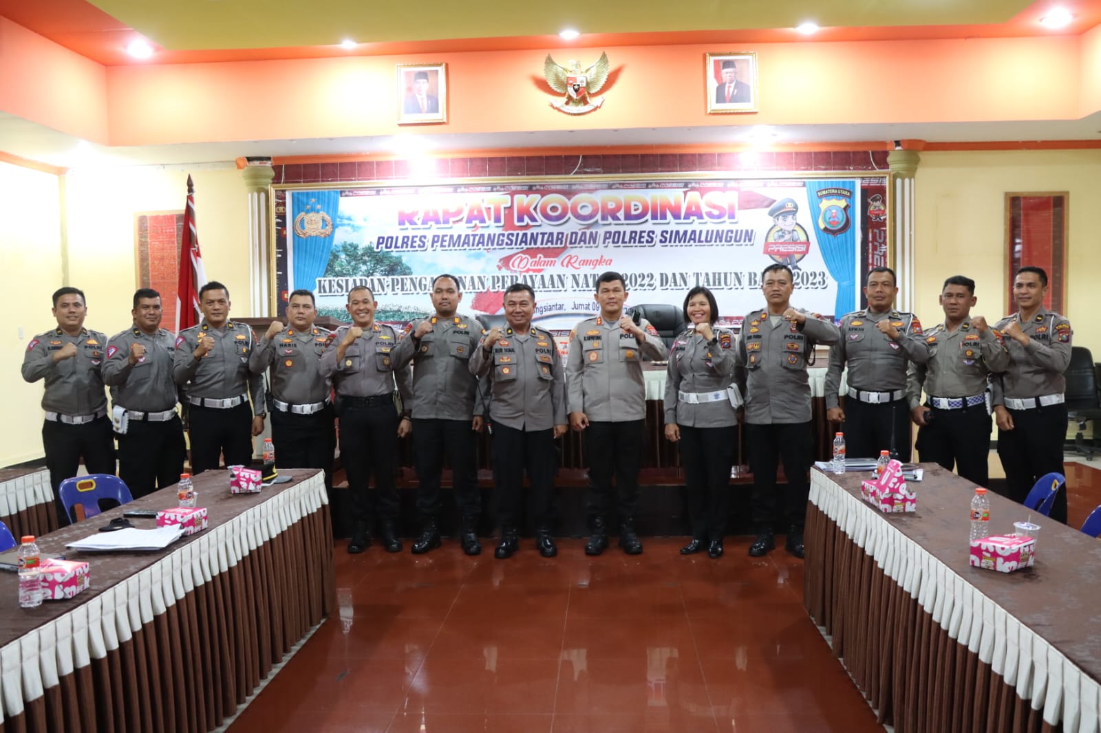 Polres Simalungun Rakor Bersama Polres Siantar Jelang Ops Lilin Toba 2022
