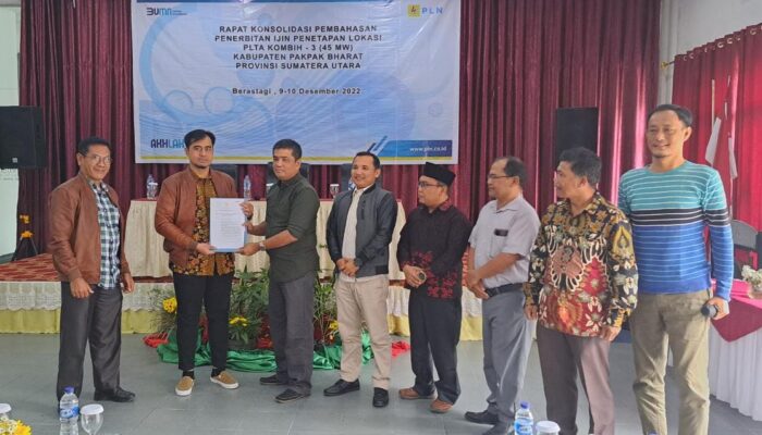 PLN Terima SK Ijin Penetapan Lokasi Pembangunan PLTA Kumbih-3