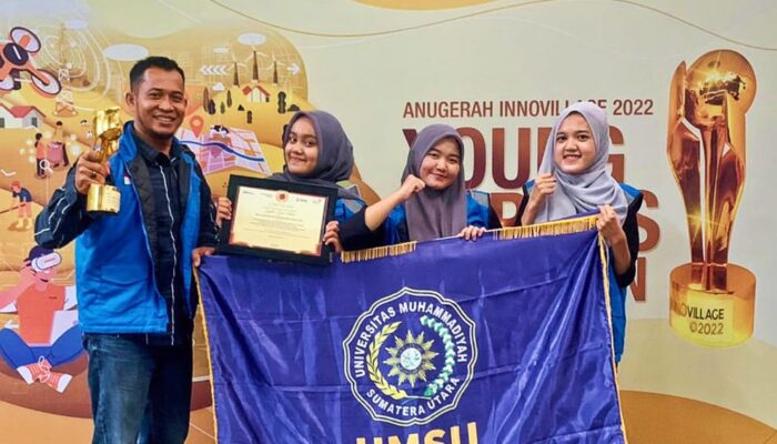 Tim Mahasiswa FISIP UMSU Juara 1 Anugerah Innovilage 2022