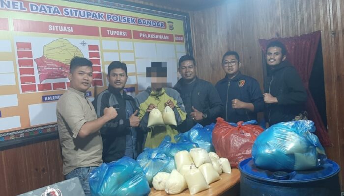 Polsek Bandar Bekuk Pencuri Minyak Goreng Curah 1 Drum