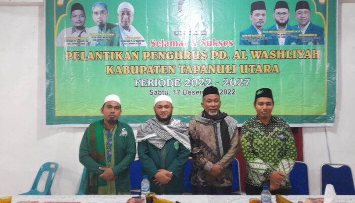 Dedi Iskandar Batubara Lantik Dan Kukuhkan PD Al Washliyah Tapanuli Utara