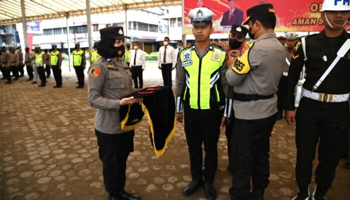 Polres Sidempuan Apel Gelar Pasukan Operasi Lilin Toba 2022