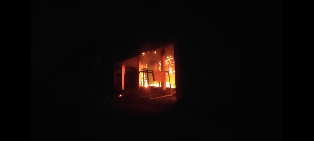 Satu Rumah Ludes Terbakar Di Aceh Tenggara