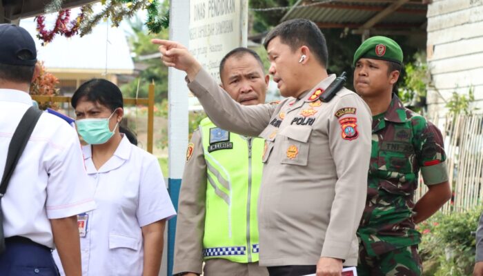 Kapolres Simalungun Cek Pos Pam, Penggunaan Jalur Tol Bersifat Situasional