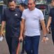 GUBSU Edy Rahmayadi, didampingi Plt. Kadis Kominfo Ilyas Sitorus, saat olahraga pagi. Waspada/Ist