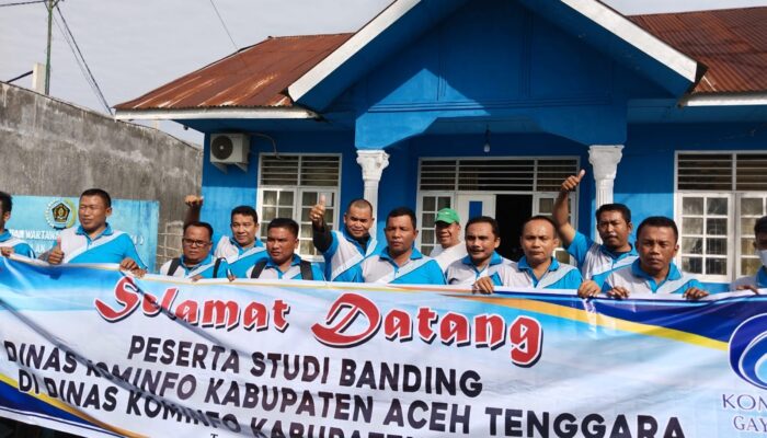Dinas Kominfo Bersama PWI Agara Studi Banding Ke Gayo Lues