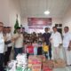 PENGURUA Gerindra Sumut kunjungi Panti Asuhaan Jembatan Jalan Suci rayakan Natal dan Tahun Baru bersama puluhan adik-adik Panti Asuhan di Jl. Bunga Wijaya Kesuma, Medan Selayang, Selasa (27/12). Waspada/ist