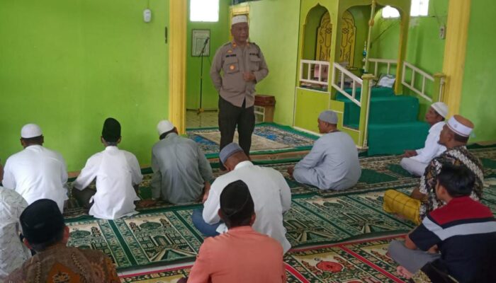 Kapolsek Sukaramai Adakan “Jumat Curhat” Tampung Aspirasi Masyarakat