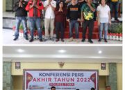 Kapolres Toba Gelar Pers Rilis Capaian Kinerja Tahun 2022