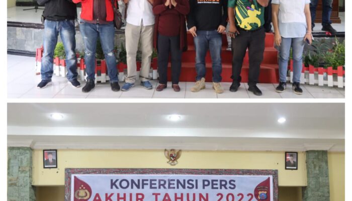 Kapolres Toba Gelar Pers Rilis Capaian Kinerja Tahun 2022